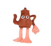 YuanDiann Juego de peluche italiano rojo cerebral: Tung Tung Sahur, Tralalero Tralala & Cappuccino Assassino, juguetes y regalos para niños, adultos, tetera hombre