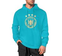 YuanDiann Sudadera con capucha para hombre, diseño de fútbol alemán, 100 % algodón, sudadera suelta con capucha, tallas de la UE, deportiva, informal, con capucha, regalo para fanáticos del fútbol