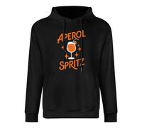 YuanDiann Sudadera con capucha para hombre y mujer, aperol Sprit, carnaval, 100% algodón, sudaderas con capucha, deportivas, informales, fiestas, tallas de la UE, Negro 1#, L