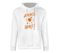 YuanDiann Sudadera con capucha para hombre y mujer, aperol Sprit, carnaval, 100% algodón, sudaderas con capucha, deportivas, informales, fiestas, tallas de la UE, Blanco 1#, L