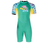 YuanDiann Traje de neopreno para niños de 2,5 mm Shorty de una pieza para niños y niñas, traje de baño térmico de neopreno, manga corta, buceo, buceo, surf, traje de buceo, traje de buceo 5# verde XXL