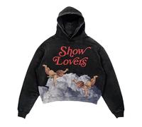 YuanDiann Y2K Sudadera con capucha retro de esqueleto con estampado punk gótico - Sudadera unisex con capucha para hombre y mujer, informal, con capucha, hip hop, sudadera con capucha, 3#, M