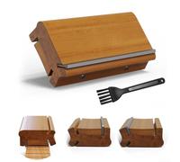 YUANGANG Lima biseladora de trastes de guitarra, herramienta de aderezo de extremo de traste de guitarra, limas de coronación de trastes, lima de borde de traste, herramienta redondeada para guitarra,