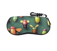 yuangjhop Insect Atlas - Funda protectora para gafas de sol ultraligera de neopreno con cremallera y clip para cinturón para mujer.