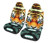yuangjhop Little Fat Tiger Head - Fundas de asiento de coche, protectores de asiento de coche, duraderos, fáciles de limpiar, diseño elegante.
