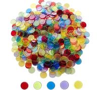 Yuanhe - Juego de 500 fichas de Bingo Transparentes de 3/4 Pulgadas, Mixto