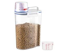YUANHEHE Mascota Comida Almacenamiento Contenedor Recipiente Hermetico Alimentarios Gran Contenedor De Alimentos Para Mascotas Con Taza Para Gatos/Perros Cereales, Harina, Copos De Maíz, Avena 2L