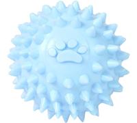 YuanHolumid Pelota masticable azul con pinchos para perros, bola con pinchos para perros pequeños y grandes, dentición interactiva de 2.4 pulgadas, bola de goma pequeña sin chirridos para masticadores