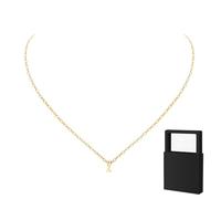 YUANHUYUOU Colgante con letras, dije moderno, no se deslustra, colgante con nombre personalizado, joyería, regalo para mamá (L)