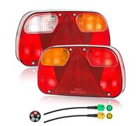 Yuanjoy 2 Pack luces remolque 12v conector bayoneta 5 pines, luces traseras de camión con E-Mark