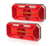 Yuanjoy LED Trailer Tail Light Set, 10 V-30 V Universal Tail Light, Multifuncional Impermeable Tail Light, Adecuado para Remolque, Camión, Autocaravana Tail Light Upgrade