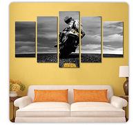 YUANJUN 5 Panel/Set Lienzos Handart Cuadro En Lienzo Cinco Partes HD Clásico Óleo Impresiones Decorativas Cartel Arte Pared Pinturas Hogar Lienzo Carreras De Motos