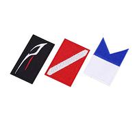 YUANKEECE 3 piezas de parche de bandera de buceo bordadas para insignia de buceo, accesorios de bricolaje para sombrero de mochila