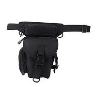 YUANKEECE Bolsa cartuchera de Tela Oxford, Bolsa Impermeable para reportero, Bolsa para Pierna, Bolsa multifunción para fotografía (Negro Tamaño Libre)