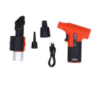 YUANKEECE Jet Dry Mini Soplador 120.000 RPM Velocidad del Viento Carga USB Portátil Refrigerado a Mano Turbo-Jet para Camping Coche (Rojo)