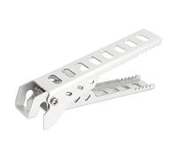 YUANKEECE Pinza para olla y tazón, pinza para sartén, soporte para platos calientes, soporte para olla, abrazadera con Clip elevador (Plata)