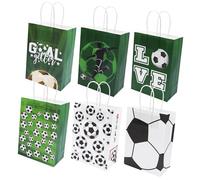 Yuannee Bolsas de Papel de FúTbol,12 PCS Bolsas de Fiesta con Asas Bolsas de Plástico para Fiestas de Fútbol Regalos De FúTbol para CumpleañOs Infantiles Regalos de Fútbol
