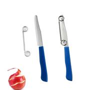 Yuannee Cuchillos Multifunción 3 en 1 Acero Inoxidable,2 PCS Pelador de Patatas Verduras Cortador Rápido Frutas con Resorte Ajustable Pelador Tomate y Herramienta Profesional Cocina