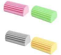 Yuannee Esponja Atrapapolvo,4 PCS Damp Duster Esponja Plumero Humedo Reutilizable Esponjas Mágica Atrapapolvo Limpieza Quita Polvo Muebles para Limpiar Persianas de Madera Ventilaciones