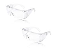 Yuannee Gafas de Seguridad,2 PCS Gafas de Protección Transparentes con Protectores Laterales Antivaho y Antiarañazos Gafa de Seguridad Gafa Proteccion Trabajo para Uso Laboral y Deportivo