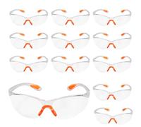 Yuannee Gafas Seguridad Trabajo,12PCS Gafas de Laboratorio Gafa de Proteccion Trabajo Transparentes Protección UV con Inserciones de Goma Anti-Caídas para Bricolaje Laboratorio