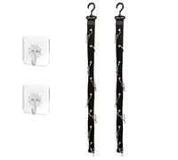 Yuannee Organizador de Gorras,2 PCS Colgador Gorras Vertical Perchero Expositor de Gorras Deportivas Porta Gorras con 2 Ganchos Adhesivos Colgar Gorras para Pared