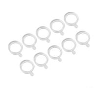 Yuanpgky 100 bandas de cebo de pellets para pesca de carpa, bandas elásticas de plástico transparente para peces gruesos, compatibles con cebos de 2 a 12 mm, 3 tamaños (S/M/L), terminal (L)