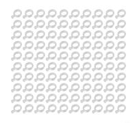 Yuanpgky 100 bandas de cebo de pellets para pesca de carpa, bandas elásticas de plástico transparente para peces gruesos, compatibles con cebos de 2 a 12 mm, 3 tamaños (S/M/L), terminal (M)