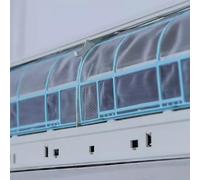 Yuanpgky 2 accesorios de filtro de aire acondicionado para colgar en la unidad interior, malla de plástico a prueba de polvo para protección de salida de aire (34.5 x 27.5)