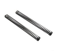 Yuanpgky 2 resortes helicoidales de horquilla delantera para bicicleta de montaña, resorte de rebote de acero compatible con múltiples tamaños, tipo A/B/C, negro (C-27 mm)