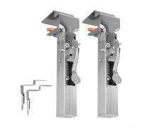 Yuanpgky Abrazadera de fijación de cajón ajustable para instalación de armarios y cajones, clips de acero inoxidable de 2 mm de grosor con fijación a presión, diseño reforzado para carpintería (2