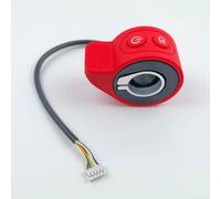 Yuanpgky Acelerador de dedo ABS rojo para scooters eléctricos X6//X8, motor Hall DC de 5 pines, pieza de repuesto con controlador de velocidad compatible con dimensiones de 68 x 53 x 30 mm