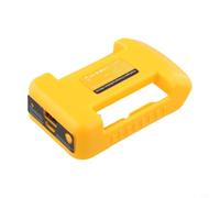 Yuanpgky Adaptador de batería USB para baterías de litio DEWALT de 18 V con salida USB-C y tipo C, convertidor de energía portátil para lugares de trabajo al aire libre, amarillo (amarillo)