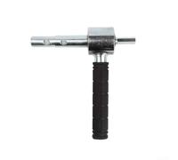 Yuanpgky Adaptador hexagonal de conexión rápida de 18 mm y 20 mm para brocas, construcción de metal con mango de goma antideslizante para taladro eléctrico de hielo y varios usos de perforación