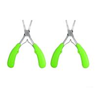 Yuanpgky Alicates de gancho de corbata de acero inoxidable para pesca, alicates de alambre de boca torcida con mordida fuerte, crimpado de botellas de 15 cm y herramienta de línea más sutil