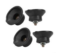 Yuanpgky Almohadillas de compresión de aire - Paquete de 4 aisladores de vibración de goma con rosca M6, 45 x 20 mm, almohadillas de montaje antideslizantes a prueba de golpes para bombas de aire