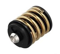 Yuanpgky Amortiguador trasero de acero para bicicletas plegables, suspensión de resorte de doble capa con eje de alta resistencia, compatible con modelos seleccionados, 67 x 39,8 mm (dorado)