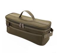 Yuanpgky Bolsa de almacenamiento de equipo al aire libre para estacas de tienda de campaña, clavos, cuerdas y herramientas, tela Oxford resistente con parte inferior impermeable de PVC, 33 x 12 x 12