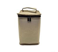 Yuanpgky Bolsa de almacenamiento portátil de camping para cilindros de gas de horno de casete, capacidad para 4-6 latas de estufa de propano, organizador a prueba de golpes con mango cómodo, tela