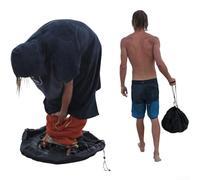 Yuanpgky Bolsa de almacenamiento rápido para cambiador de traje de neopreno, bolsa de cuerda colgante de tela Oxford portátil impermeable para surf, natación, triatlón y actividades al aire libre (50