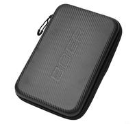 Yuanpgky Bolsa impermeable de EVA para tenis de mesa con bolsillo con cremallera para bates de ping pong, funda negra para equipos deportivos de interior
