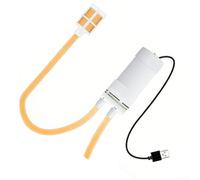 Yuanpgky Bomba de sifón automática eléctrica USB para agua y bebidas, bomba de transferencia autocebante con motor silencioso, para elaboración casera, estantería de kombucha (1 metro)