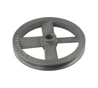 Yuanpgky Cabezal de máquina de polea de correa de compresor de aire, volante de metal de una sola ranura para compresores de aire, 150 mm/190 mm con agujero interior de 18-19,5 mm (B)