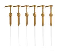 Yuanpgky Cabezales de bomba de jarabe de 10 ml para botellas Monin Orgeat, dispensador de polipropileno de grado alimenticio con resorte de acero inoxidable a prueba de fugas, para jabón líquido de