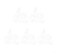 Yuanpgky Calcomanías para motocicleta y coche, paquete de 5 calcomanías de personalidad de PVC de 20 x 19,8 cm, vinilo resistente a la intemperie para decoración de carenado de carrocería, tanque