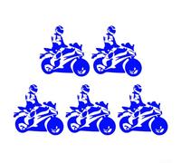 Yuanpgky Calcomanías para motocicleta y coche, paquete de 5 calcomanías de personalidad de PVC de 20 x 19,8 cm, vinilo resistente a la intemperie para decoración de carenado de carrocería, tanque