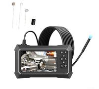 Yuanpgky Cámara de inspección de boroscopio con pantalla IPS de 4.3 pulgadas con resolución HD de 1080P, impermeable IP67 y espejo abatible de 180°, compatible con reparación de automóviles y tuberías
