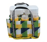 Yuanpgky CampiNging - Juego de tarros de condimentos, kit de especias portátil de 7 piezas con 4 botellas de PET de 180 ml y 3 botellas de 115 ml para cocinar al aire libre, compatible con mochileros