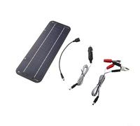 Yuanpgky Cargador de batería solar portátil de 30 W, 12 V, kit de panel de mantenimiento de goteo para coche, caravana, barco, motocicleta, salida USB, impermeable, con accesorios de protección