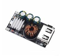 Yuanpgky Cargador rápido USB .0 módulo CC de 27 W, convertidor reductor para reguladores de potencia, entrada de 5 a 32 V con protección contra sobrecorriente y sobretensión, diseño de disipación de